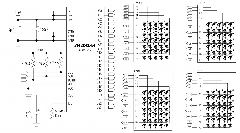 kompakt Hylde kam Ethernet to I2C - Network Driven LED Matrix Panel by SR01E12 and MAX6953